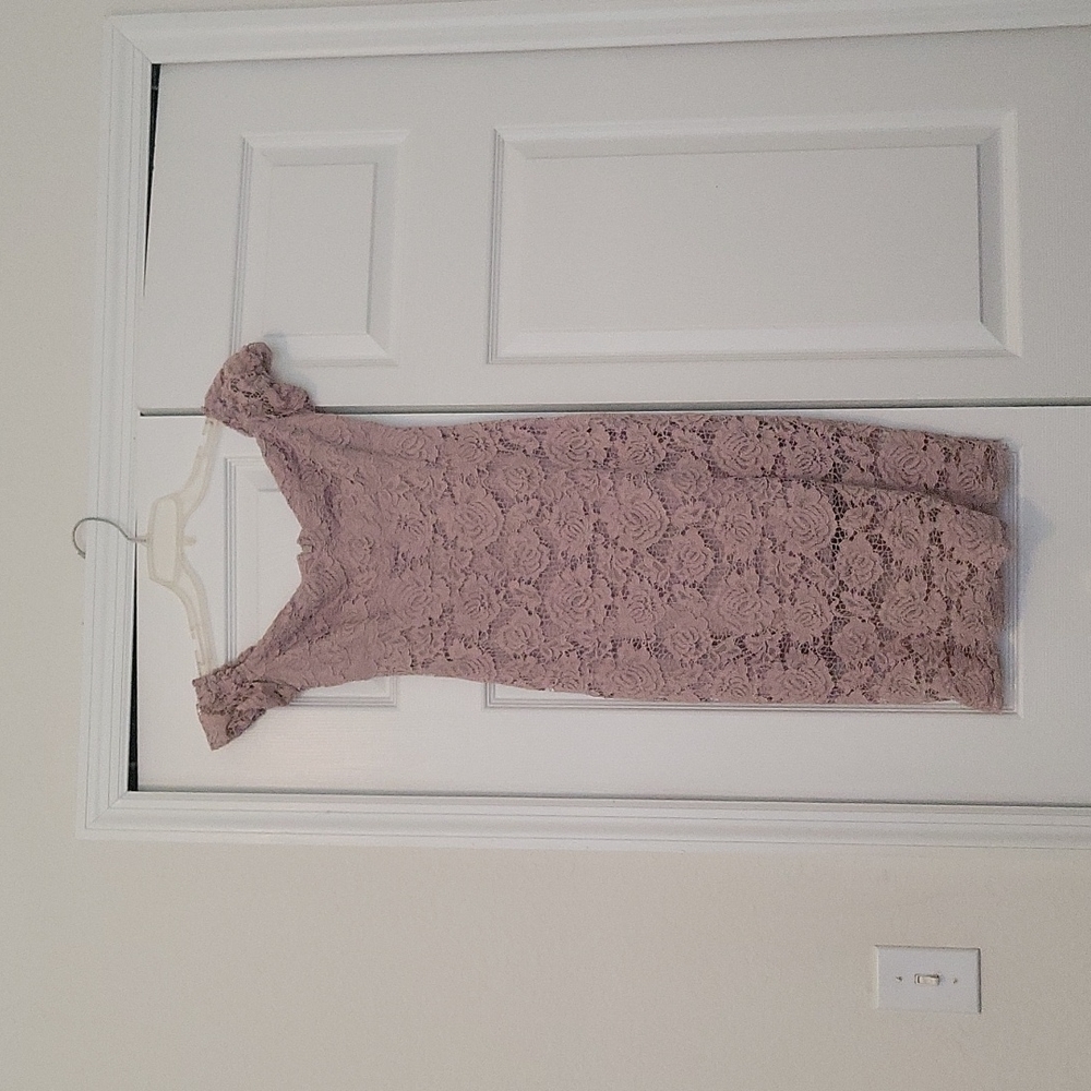 A nude Express dress size 0
